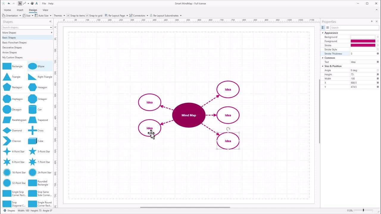 Preview of Creating a basic Mind Map with Smart MindMap